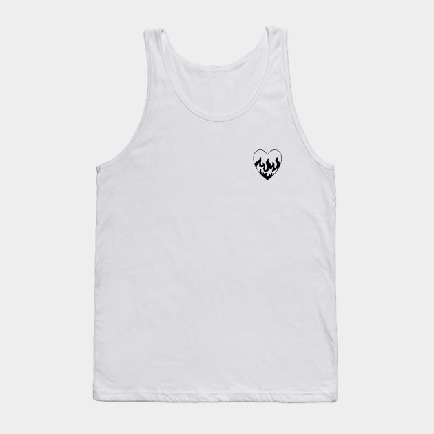 heart on fire Tank Top by mandafiles